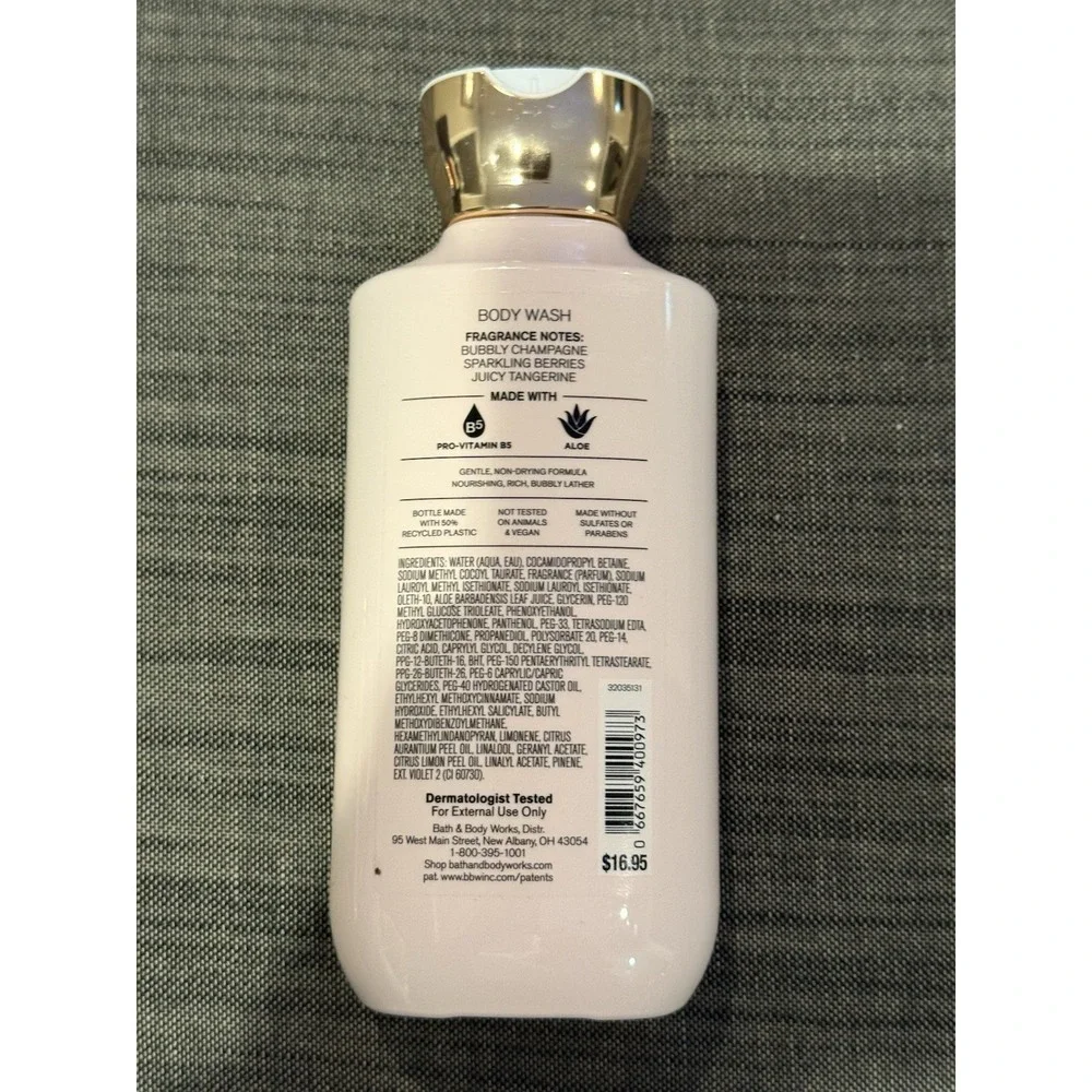 Bath & Body Works Champagne Toast Moisturizing‎ Body Wash 10oz New